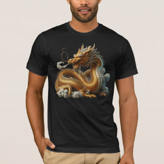 gouden draak t-shirt