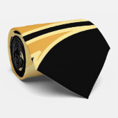 Gouden Dragon en zwarte Stropdas (Opgerold)