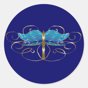 Gouden Dragonfly Tiara Stickers