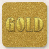 Gouden Drank Coaster Bier Onderzetter (Voorkant)