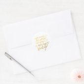 Gouden "Dream Bigger" Stickers (Envelop)
