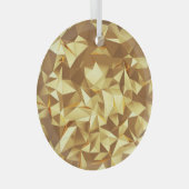 Gouden driehoek: Abstracte achtergrondtextuur. Glas Ornament (Voorkant Rechts)