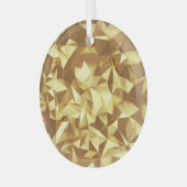 Gouden driehoek: Abstracte achtergrondtextuur. Glas Ornament (Voorkant links)