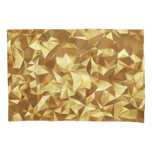 Gouden driehoek: Abstracte achtergrondtextuur. Kussensloop (Voorkant)