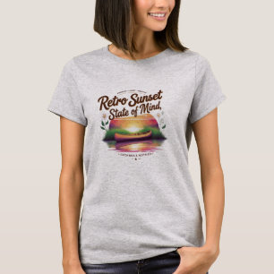 Gouden Drift - Retro Sunset State of Mind T-shirt