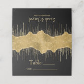 Gouden Drip Glitter (Buitenkant ongevouwen)