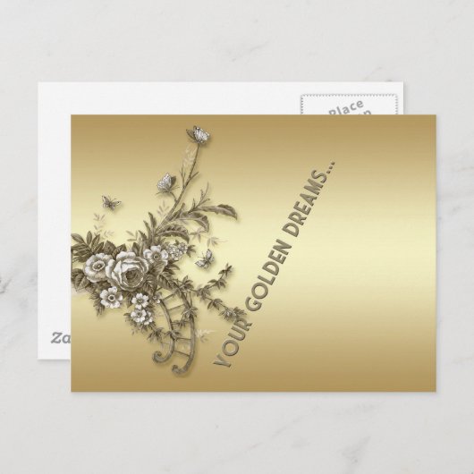 Gouden Dromen Briefkaart (Voorkant / Achterkant)