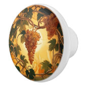 Gouden Druiven Keramische Knop (Rechts)