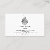 Gouden druppels cake crème chocolade snoepjes bakk visitekaartje (Achterkant)