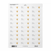 Gouden Duif Etiket (Full Sheet)