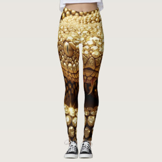 Gouden Edelsteen Adder Leggings