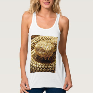 Gouden Edelsteen Adder Tanktop