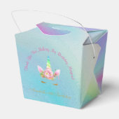 Gouden Eenhoorn Regenboog Dank u Chinezen Uitschak Bedankdoosjes (Achterkant)