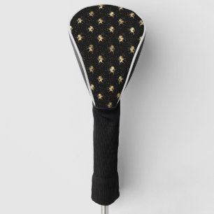 Gouden Eenhoorn Silhouet Schitterende Sterren Donk Golfheadcover