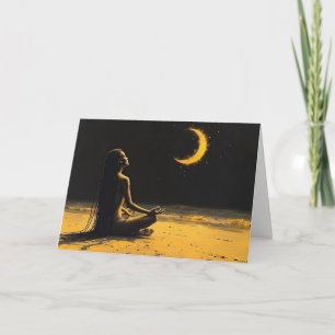 Gouden Eenzaamheid, Maansverlichting Meditatie Aff Kaart