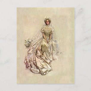 Gouden Eeuw 1902 ~ Mooie bruid Briefkaart