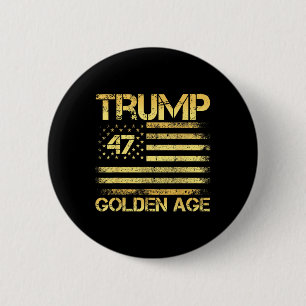 Gouden Eeuw 2025 US Trump _ Gouden Eeuw van Amerik Ronde Button 5,7 Cm