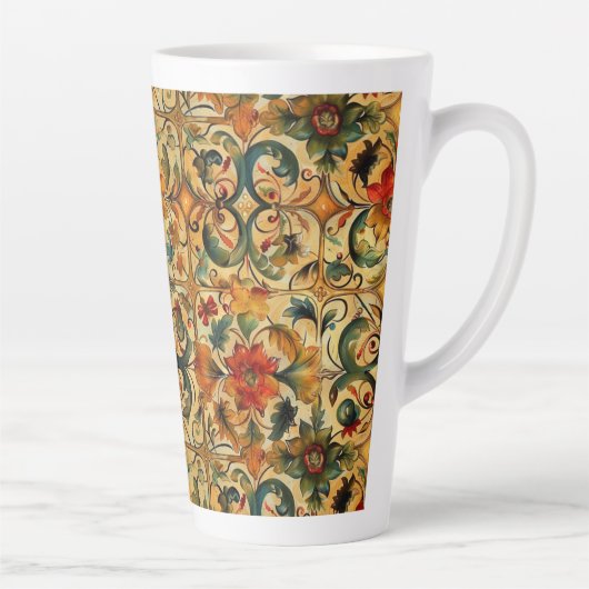 Gouden Eeuw Botanisch Latte Mok (Rechts)