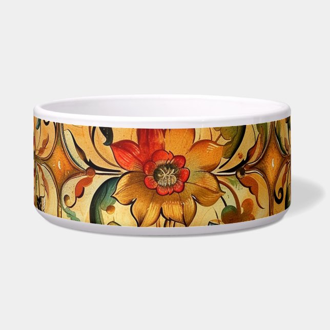 Gouden Eeuw Botanisch Voerbakje (Voorkant)