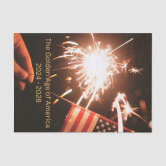 Gouden Eeuw van Amerika 2024 tot 2028 Tissue Paper Tissuepapier