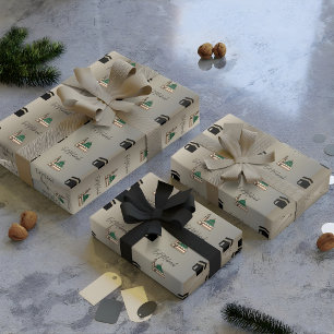 Gouden Eid-inpakpapier   Kaaba- & Masjid-ontwerp Cadeaupapier
