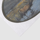 Gouden Eland - Ovaal Tissuepapier (Detail)