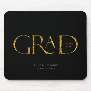 gouden elegant script afstuderen muismat