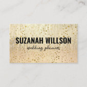 Gouden Elegante Achtergrond met Gouden Verfspatten Visitekaartje (Voorkant)