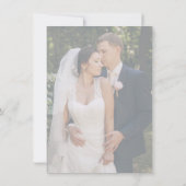 Gouden elegante bruiloft bedankkaart (Achterkant)