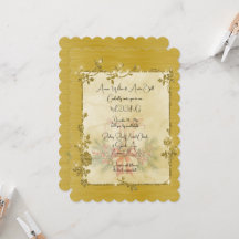 Gouden Elegante Glitterende Lijst Na Kerst Huwelij