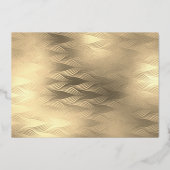 Gouden Elegante Script Save The Date Trouwkaart Folie Uitnodiging (Achterkant)