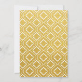 Gouden Elegante Uitnodigingen voor 50e Trouwdag (Achterkant)