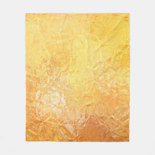 Gouden Elegantie: Abstracte luxe achtergrond Fleece Deken