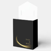 Gouden Elegantie-Bruiloft Dank u- Bedankdoosjes (Geopend)