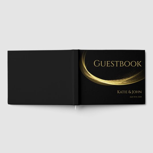 Gouden Elegantie-Bruiloft- Gastenboek (Volledig)