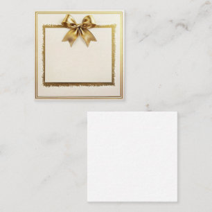 Gouden Elegantie Frame Notitiekaartje