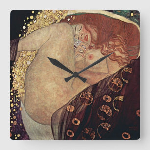 Gouden Elegantie: Klimt-geïnspireerde klok