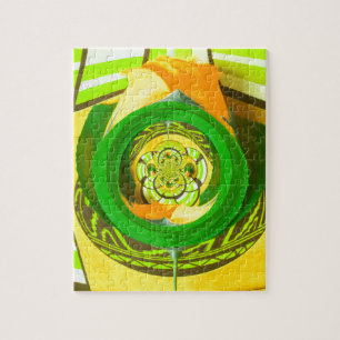 Gouden Elegantie: Mooie Afrikaanse Gele Roos Kunst Legpuzzel