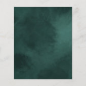 Gouden Emerald Groene Hemelse Bruiloft Tafel Numme (Achterkant)