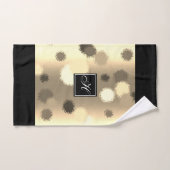 Gouden en Beige Abstracte Sferen Badhanddoek Set Bad Handdoek (Handdoek)