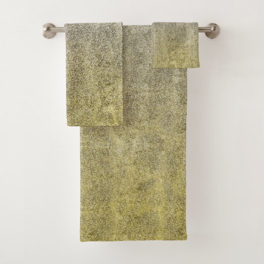 Gouden en gevallen zilveren glit gradient bad handdoek (Insitu)