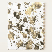Gouden en grijze Metallic Splash Effect 2 Planner (Achterkant)