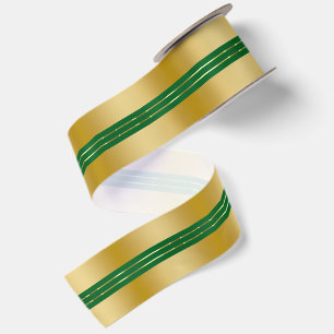 Gouden en groene achtergrond glanzende strepen acc lint