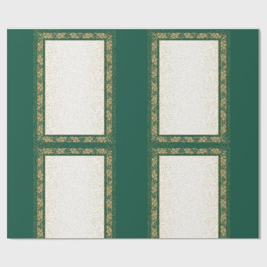 Gouden en groene Matte Wrapping Papier (Vlak)