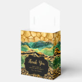 Gouden en Groene Safari Agaat Verjaardag Dank u Bedankdoosjes (Geopend)