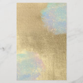 Gouden en iriserende glitter textuur flyer (Achterkant)