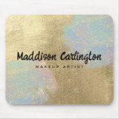 Gouden en iriserende glitter textuur muismat (Voorkant)