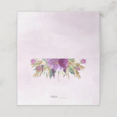 Gouden en Paarse lavendelbruiloft (Buitenkant ongevouwen)