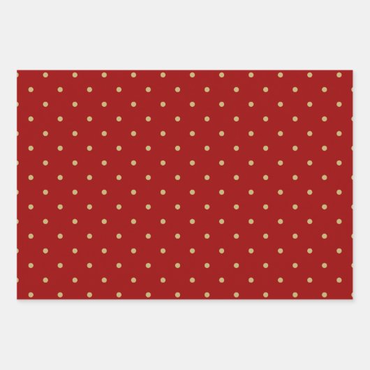 Gouden en Rode Verpakkende Document Vlakke Bladree Inpakpapier Vel (Voorkant 3)