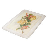 gouden en roze rozen badmat (Gekanteld)